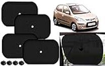 Auto Kite 60 GSM Car Side Window Black Chipkoo Sunshade Curtains 4pcs for - I10 Type-1
