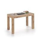 MOBILI FIVER, First Schreibtisch mit Schublade, rustikale Eiche, Made In Italy