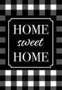 Home Sweet Home Checkered Spring House Flag 28" x 40" Briarwood Lane