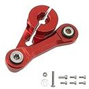 ShareGoo Metal 25T Servo Horn 25T Steering Servo Arm Compatible with 1/8 Arrma Kraton 6S Typhon Outcast Senton Talion Notorious BLX RC Car Upgrade Parts (Red)