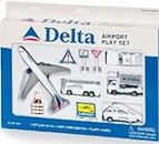 Delta Airlines B767 Die Cast Playset (12pc Set)
