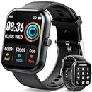 Smart Watch for Men Women with Bluetooth Call, Smart Tracker 1.91"HD Screen Smartwatch with Heart Rate Sleep Monitor, 100+ Sports Modes, Activity Tracker IP68 Waterproof Fitness Watch for Android iOS