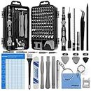 oGoDeal DIY Tool kit Precision Screwdriver Set 127 in 1 Pry Hand Tools for Fixing Computer,Mobile Phone,PC Laptop,Tablet,iPad,Watch, Jewelry, Eyeglasses,PS3,PS4,Xbox Repair Kit(Gray)