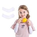 2 or 4 Pairs Sun Protection Arm Sleeves for Kids, UPF 50 Arm Cover for Boys & Girls Cycling, Golf, Outdoor Sports, Crisp-white-2 Pairs, Small