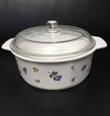 NEOFLAM 3,5 QT (21 cm) Porcelain Oven To Table Cookware w/ Lid Vintage . Mint!
