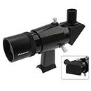Astromania 9x50 Angled Finder Scope Black - You will no longer need to strain your neck at difficult angles and are also able to search for objects which are not so easy to find