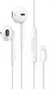 Apple Earbuds [ MFi Certified] Wired Earphones (Built-in Microphone & Volume Control) Noise Canceling Isolating Headphones Compatible with iPhone 14/13/12/11/8/7/6/5/ 4,iPad and More