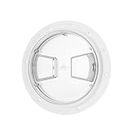 Yctze Boat Deck Access Hatch Transparent‑Cover White Round ABS Plate for RV Marine Yacht Boat Deck Access Hatch (6 inches)