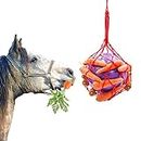 Tirifer Horse Treat Ball Carrot Feeder Toy Hanging Feeding Toy Goat Feeder Ball for Horse Goat Sheep Relieve Stress, Horse Stable Stall Paddock Rest