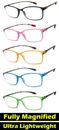 1 or 2 Pair(s) Square Colorful Thin Frame Full Lens Reading Glasses Readers RE90