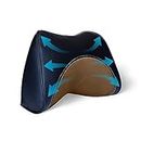Neodrift NeckFlow - Orthopedic Memory Foam Neck Support Velvet Cushion - Headrest Pillow for Car Seat, Gaming, Office Chair - Shoulder Pain Relief, 1 Pc. (Colour-Brown)