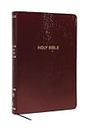 NKJV Holy Bible, Super Giant Print Reference Bible, Burgundy Leather-look, 43,000 Cross references, Red Letter, Comfort Print: New King James Version
