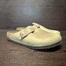 Birkenstock Mens Clog Sandals Brown Leather Size 11 US