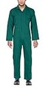 CLUB TWENTY ONE Men's Cotton 240 GSM Coverall Boiler Suit Dangri (Green, 2XLarge)