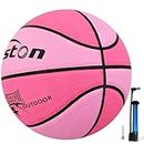 Senston 27.5" Basketball Balls Outdoor/Indoor Game Size 5 Basketballs 27 inch Women Rubber Basketball