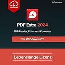 PDF Extra 2024 | Umfassender PDF Reader & Editor | PDFs erstellen, bearbeiten, umwandeln, zusammenfügen, kommentieren und signieren |Lebenslange Lizenz |1 Windows-PC|1 Benutzer [Online-Code für PC]