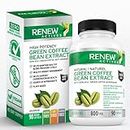 Renew Actives (Double Strength) Coffee Bean Extract: Contains 800mg of Green Coffee Bean Extract with 50% Chlorogenic Acid. 45 Day Supply of 90 Vegan Soft Gel Capsules. Helps Support Weight Management, Cardiovascular Health & Provides Powerful Antioxidants. NON-GMO & Free from Dairy, Soy Gluten & Sugar. Easy to Swallow Gel Capsules!