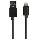 LARGE ARC iPhone Charger Cable, Lightning Cord 1M iPhone Charger iPhone Lead USB Fast Charging BLACK Cable Compatible with iPhone 11/Pro/Xs Max/X/8/7/Plus/6S/6/SE/5S iPad