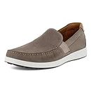 ECCO Men's S Lite Moc Summer Driving Style Loafer, Warm Grey/Cognac Summer Perforated, 9-9.5