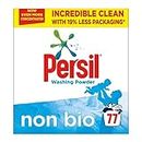 Persil Non Bio Washing Powder XXL Family Pack 100% recyclable pack for stain removal that's gentle next to sensitive skin 3.85 kg (77 washes)