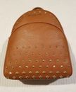 New Michael Kors 100% authentic  brown leatherStuddd abbey medium backpack
