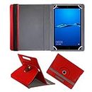 Fastway Rotating Leather Flip Case for Huawei Mediapad M3 64gb LTE 8" Tablet Cover Stand Red