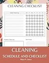 Household Cleaning: Daily, Weekly, and Monthly Schedules - House Cleaning Checklist for Adults | Cleaning Schedule and Checklist Planner: Daily, ... | Large 8.5x11 Cleaning Planner and Organizer