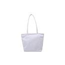 Ubervia® Women Oxford Cloth Bag Shopping Casual Ladies Tote Handbags Casual Small Lunch Shoulder Bag Bolso De Viaje Para Mujer (Color : White)
