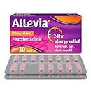 Allevia Hayfever Allergy Tablets, Prescription Strength 120mg Fexofenadine, 24hr Relief Acts Within 1 Hour, Including Sneezing, Watery Eyes, Itchy & Runny Nose, 30 Tablets