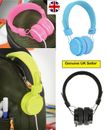 UK - Kinder kabelgebundene Kopfhörer Lautstärkebegrenzer Tablet ODER Computer über ganzes Ohr 