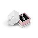 Pandora Moments Women's Sterling Silver Interlocking Love Cubic Zirconia Dangle Charm for Bracelet, With Gift Box