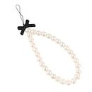 oAutoSjy Beaded Phone Charm Strap Mobile Phone Lanyard Wrist Strap Creative Bowknot Pearl Beads Phone Chain Cellphone Strap Hanging Cord Phone Anti-lost Chain Cell Phone Accessories for Women Girls,
