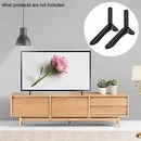 2pcs Universal TV Stand Base Mount For 32-65 Inch Samsung Vizio LCD TV Not For LG TV Black