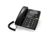 Alcatel New T-58 Black Corded Landline Phone with Caller id and Speaker with Attractive Design