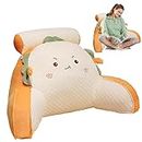 Genikeer Cute 2 In 1Multifunctional Back Support Cushion, Reading Pillow For Bed, Soft Detachable Backrest Pillow Washable Support Rest Pillow For Watching TV Reading Relaxing Games