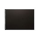 RBD Spiral Bound Black Scrapbook A4 Size With 25 Black Sheets Photo Album ( Free Marker Pencil )