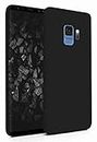MyGadget Funda para Samsung Galaxy S9 en Silicona TPU - Carcasa Slim & Flexible - Case Resistente Antigolpes y Anti choques - Ultra Protectora - Negro