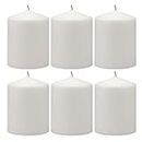 Stonebriar 35 Hour Long Burning Unscented Pillar Candles, 3x4, White