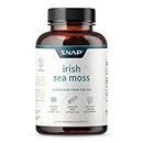Snap Irish Sea Moss Capsules w/Bladderwrack, Burdock Root & Iodine Energy Support - Seamoss Supplement to Elevate Mood, Strengthen Immunity & Digestion, Renew Skin Tone - Seamoss Pills (60 Capsules)