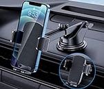 TICILFO Phone Mount for Car Phone Holder [Military-Grade Suction & Stable Clip] Car Phone Holder Mount Windshield Dashboard Air Vent Universal Automobile Mount Fit for All iPhone Android Smartphones