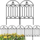 AMAGABELI GARDEN & HOME 10 panels Decorative Garden Fences and Borders for Dogs 24in(H)×10ft(L) No Dig Metal Fence Panel Garden Edging Border Fence For Animal Barrier Fencing for Flower Bed Yard Patio