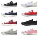 MENS WOMENS FLAT GIRLS PLIMSOLLS PUMPS TRAINERS LACE UP CANVAS SHOES TRAINERS UK