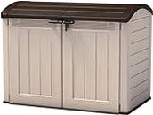 Keter Store It Out Ultra Outdoor Garden Storage Shed, 177 x 113 x 134 cm - Beige and Brown