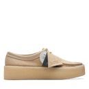 Clarks Wallabee Cup 26171855 Womens Beige Oxfords & Lace Ups Casual Shoes