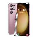 S23Ultra Unlocked Cell Phone for Android, 6.8 Inch FHD Ultra Thin Smartphone with Pen, 8GB RAM 256GB ROM Expansion, 5800mAh Battery, Dual Card Dual Standby 4G Mobile Phone (Rose