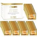 CHMI Under Eye Patches (50 Pairs) - 24K Gold Eye Patches for Puffy Eyes, Dark Circles, Eye Bags and Wrinkles, Collagen Skin Care Products, Beauty & Personal Care