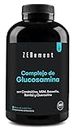 Glucosamina con Condroitina, MSM, Boswellia, Bambú y Quercetina, 365 Cápsulas - Para Articulaciones, Cartílago y Huesos - Alta dosificación - Sin aditivos - Zenement