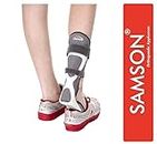Samson Orthotics Plastic Custom Fit,Light Weight,Thin Wall Construction For Effective Support Foot Drop Splint For Men&Women (Right Leg,Medium,Shoe Size : 6-8),Foot_Drop