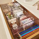 Draw Organizer Acryl Box mit Deckel Clear Desk Organizer Box Make-up Kosmetik Organizer Büro