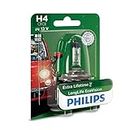 Philips 0730517 12342LLECOB1 LongLife EcoVision H4 Headlight Lamp Blister Pack